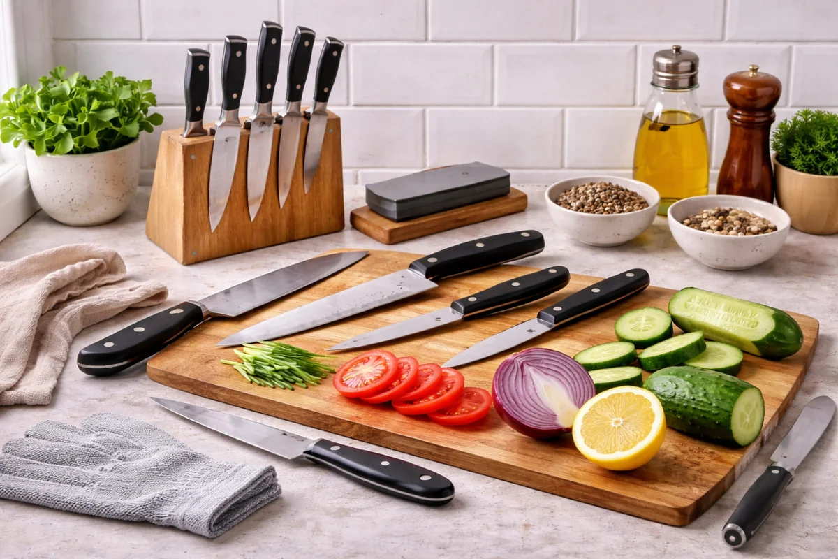 Les couteaux et la sécurité en cuisine