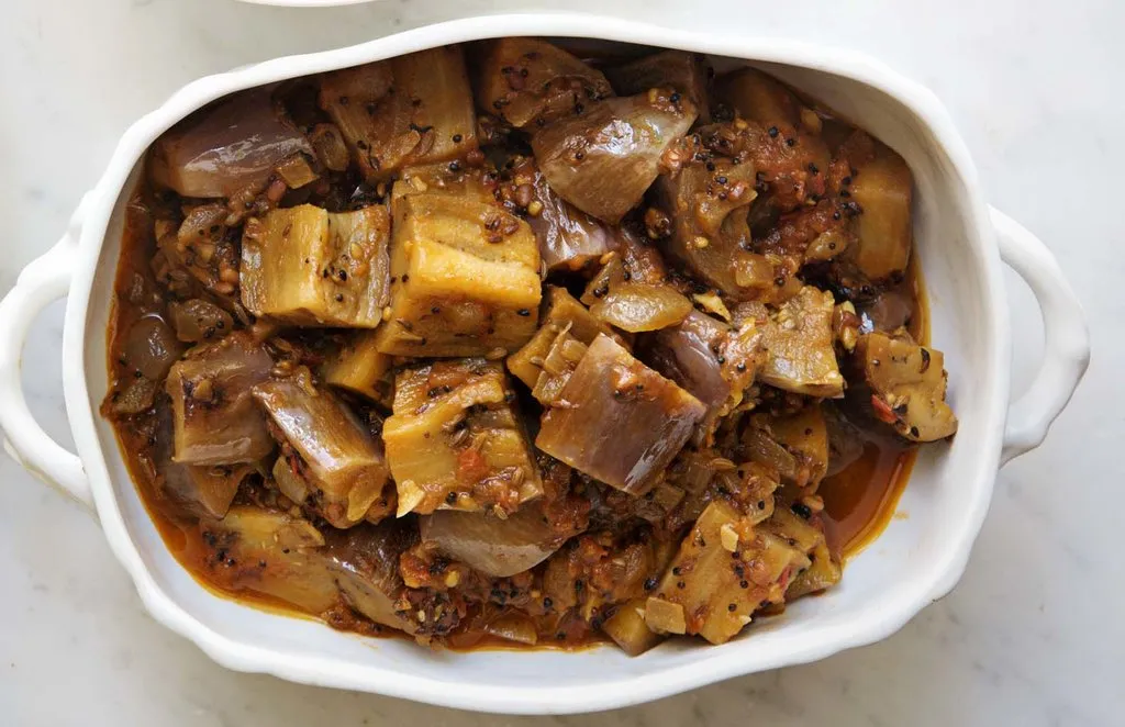 Aubergines dans une sauce nord-sud