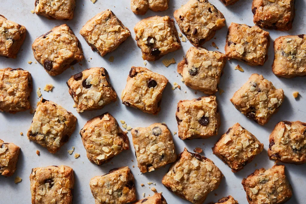Biscuits aux chips de pommes de terre et pépites de chocolat