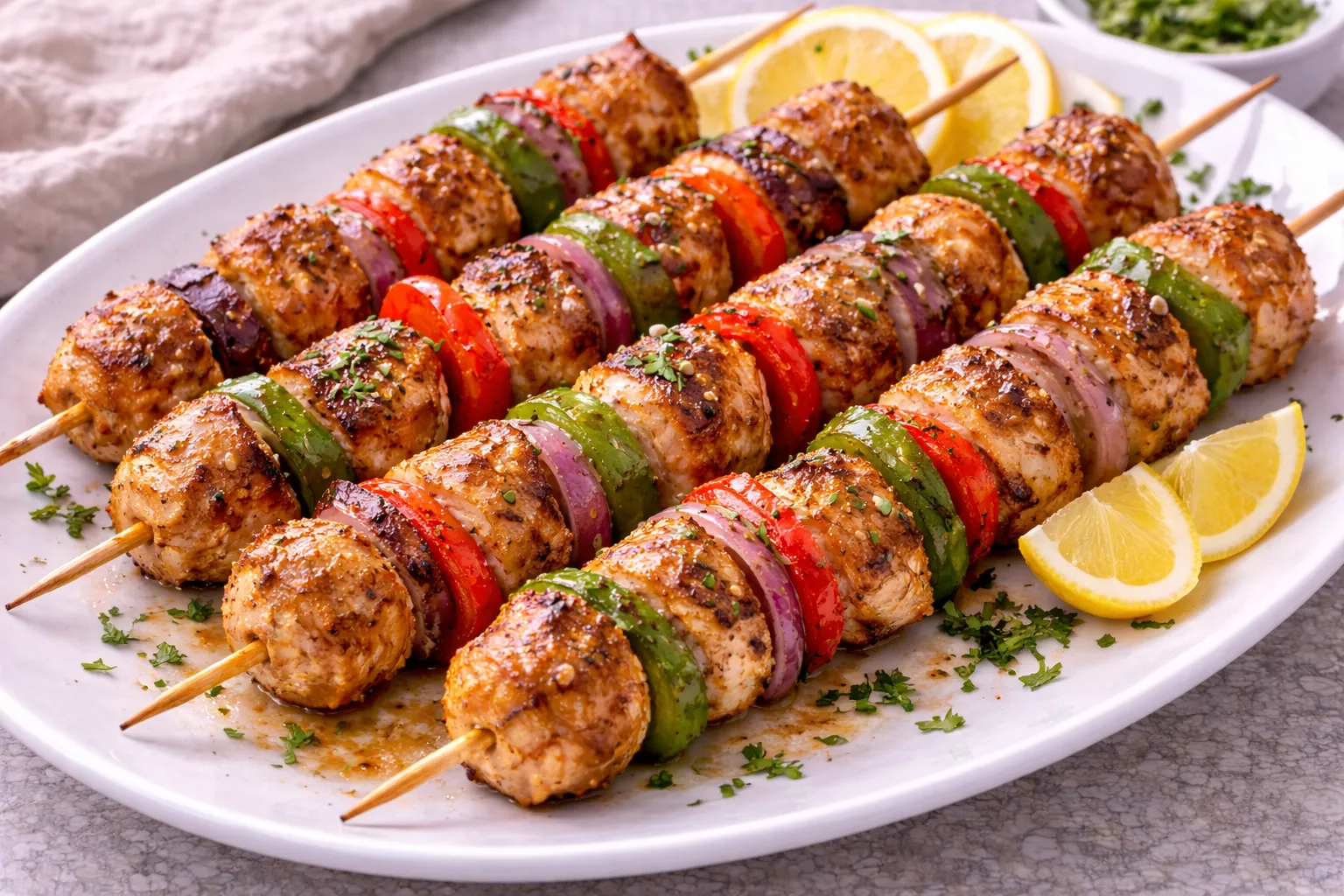Brochettes de poulet