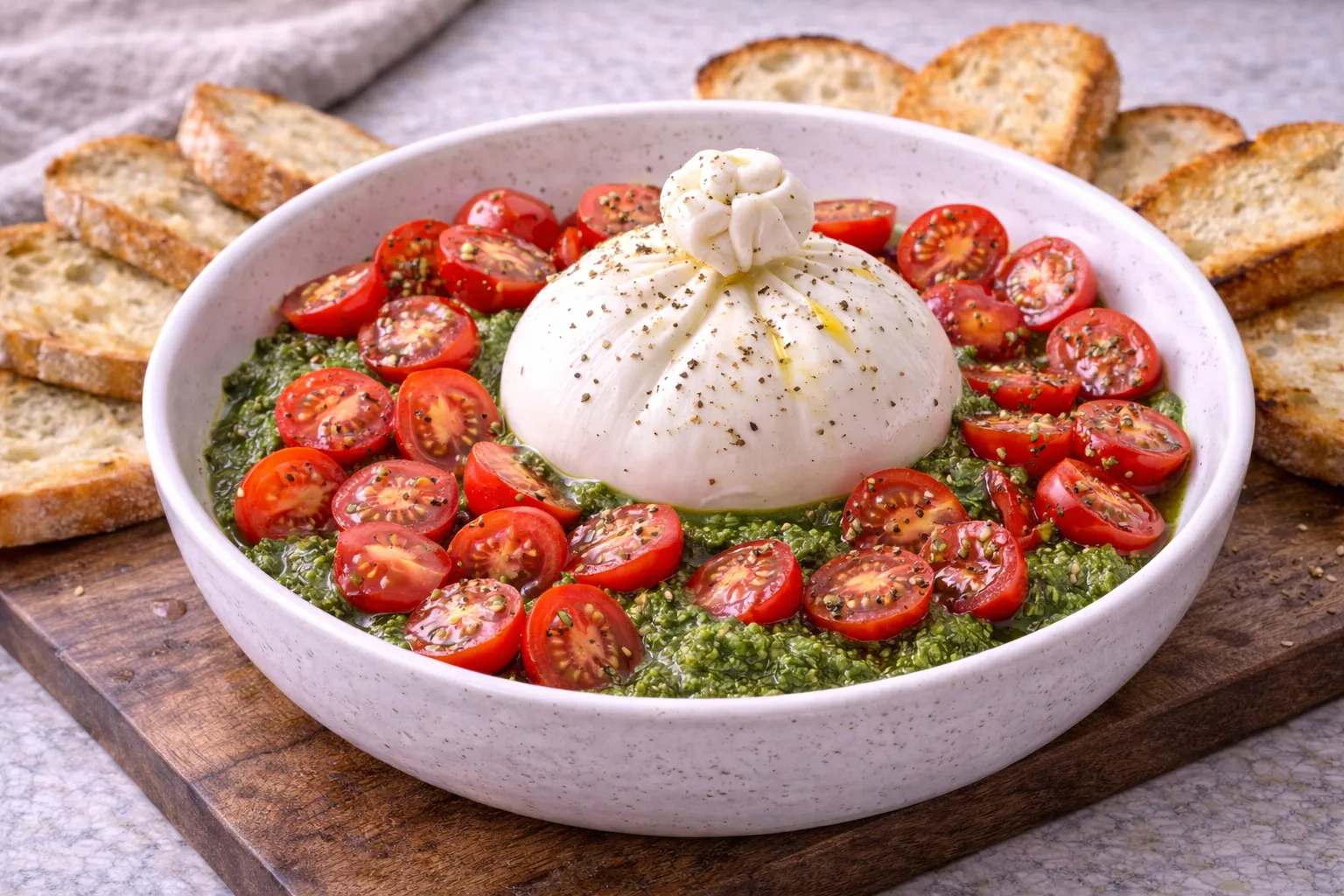 Burrata pesto