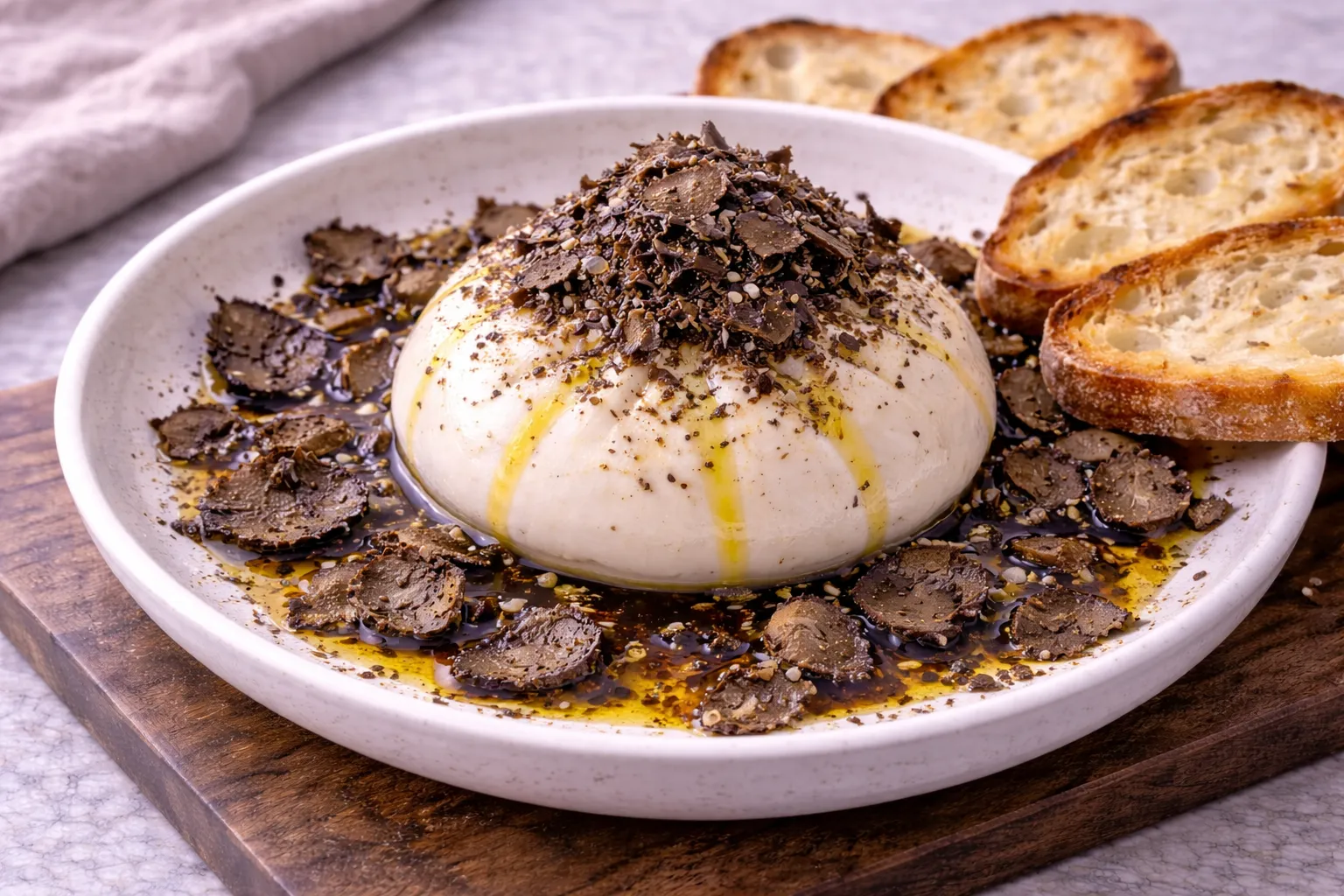 Burrata truffée