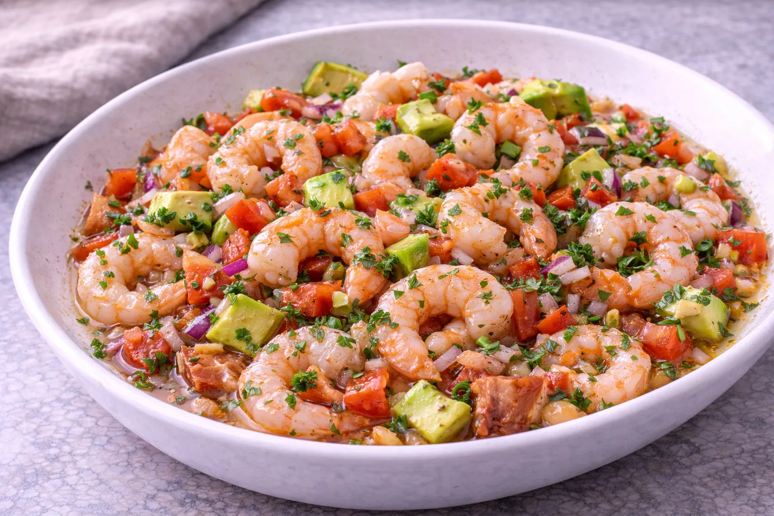 Ceviche de crevettes