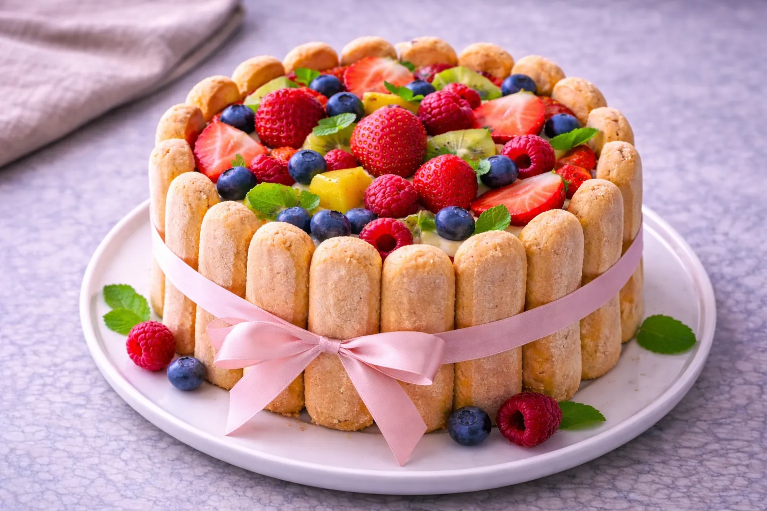 Charlotte aux fruits