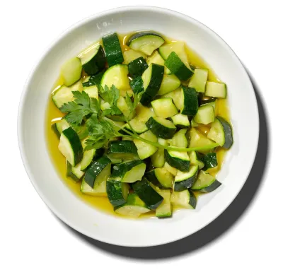 Courgette confite
