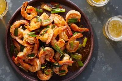 Crevettes sauce piquante
