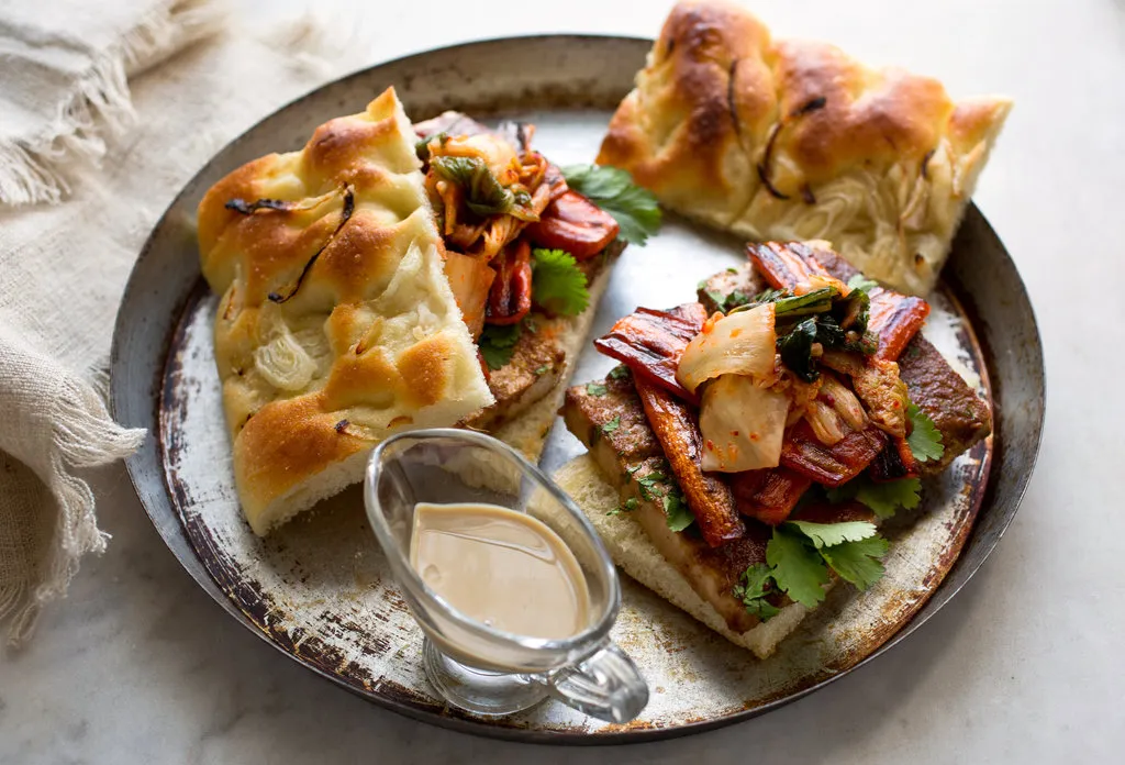 Deux sandwiches au tofu