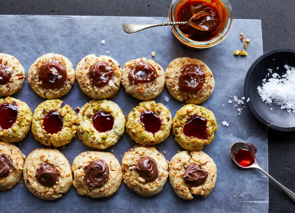 Empreintes avec dulce de leche, Nutella ou confiture