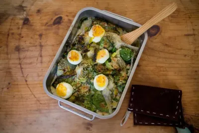 Gratin d'artichauts et d'épinards