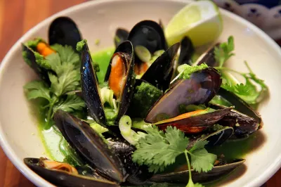 Moules vertes épicées