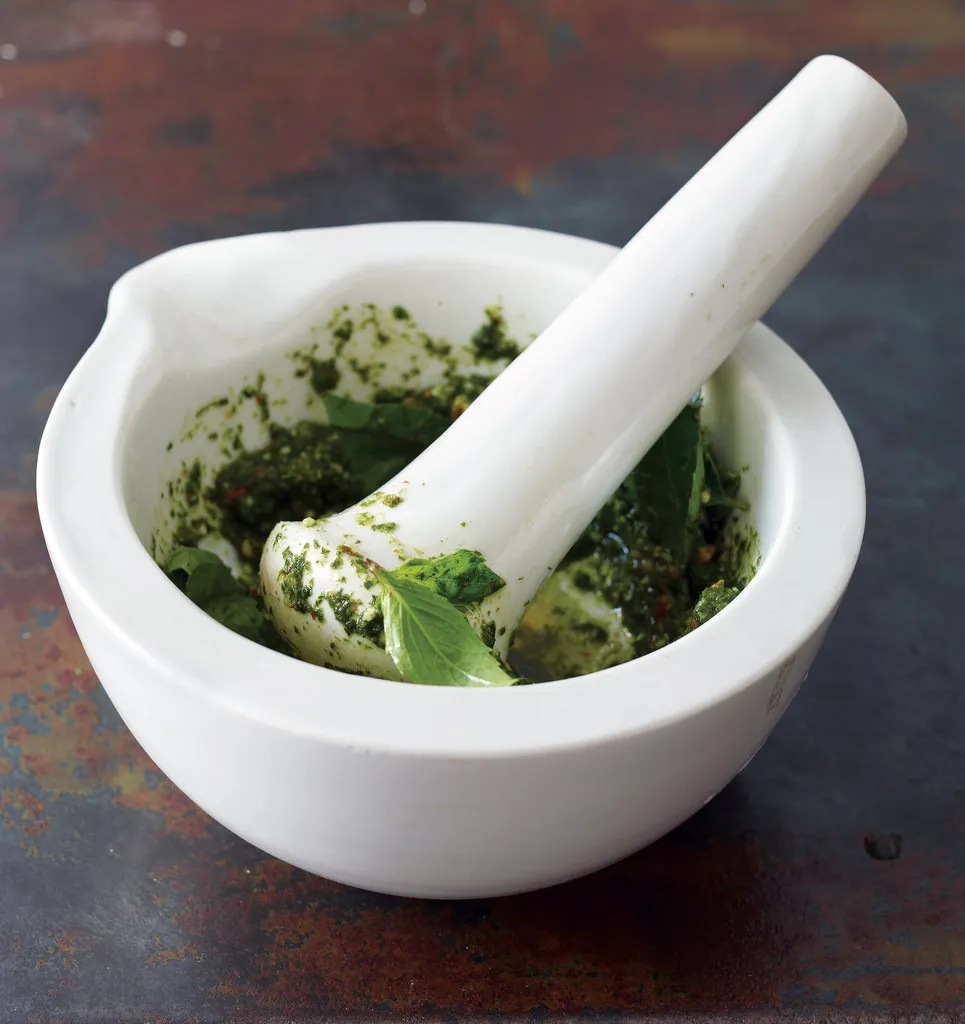 Pesto d'épinards et de basilic