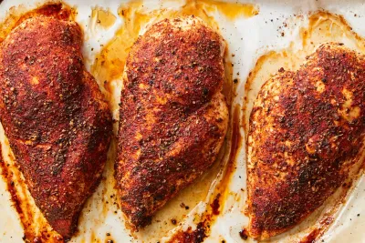 Poitrines de poulet cuites au four