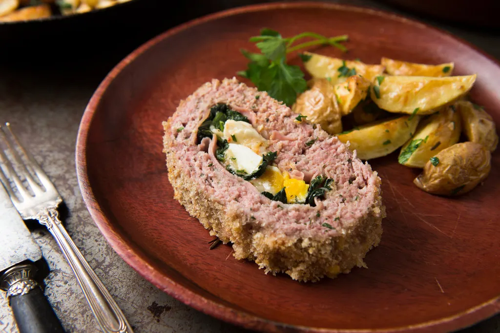 Polpettone aux épinards et provolone