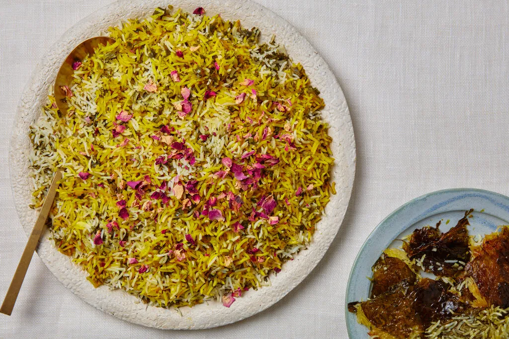 Riz aux herbes avec safran