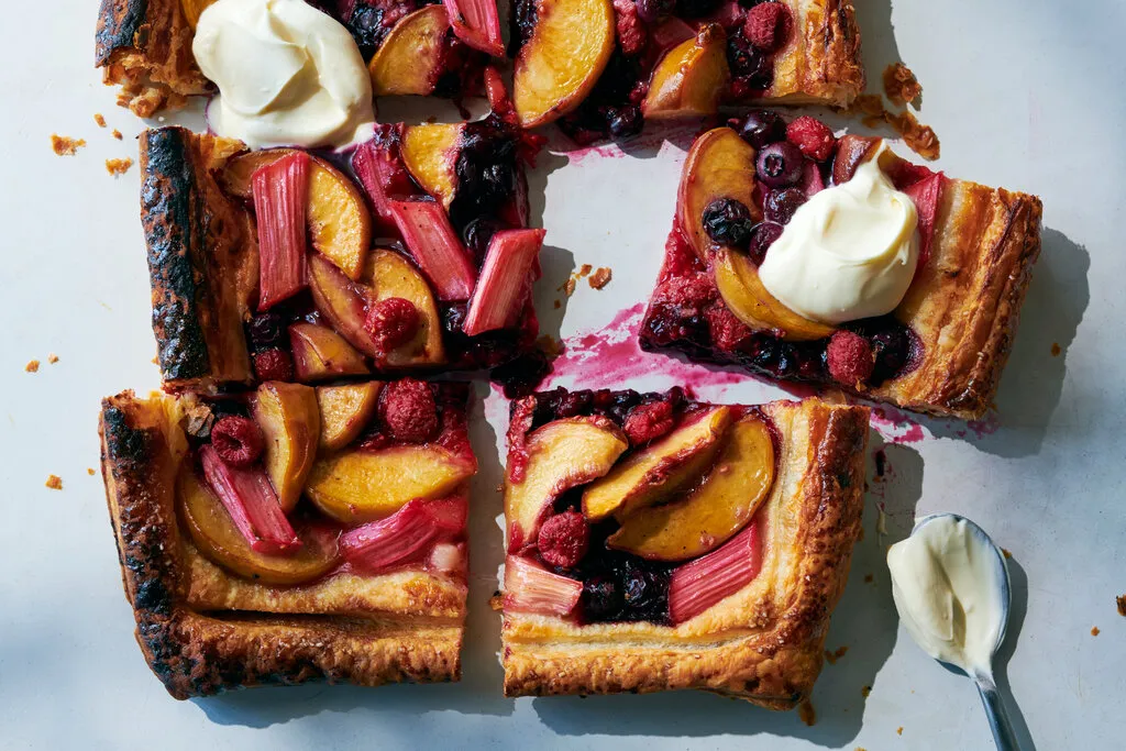 Tarte aux fruits d'été caramélisés